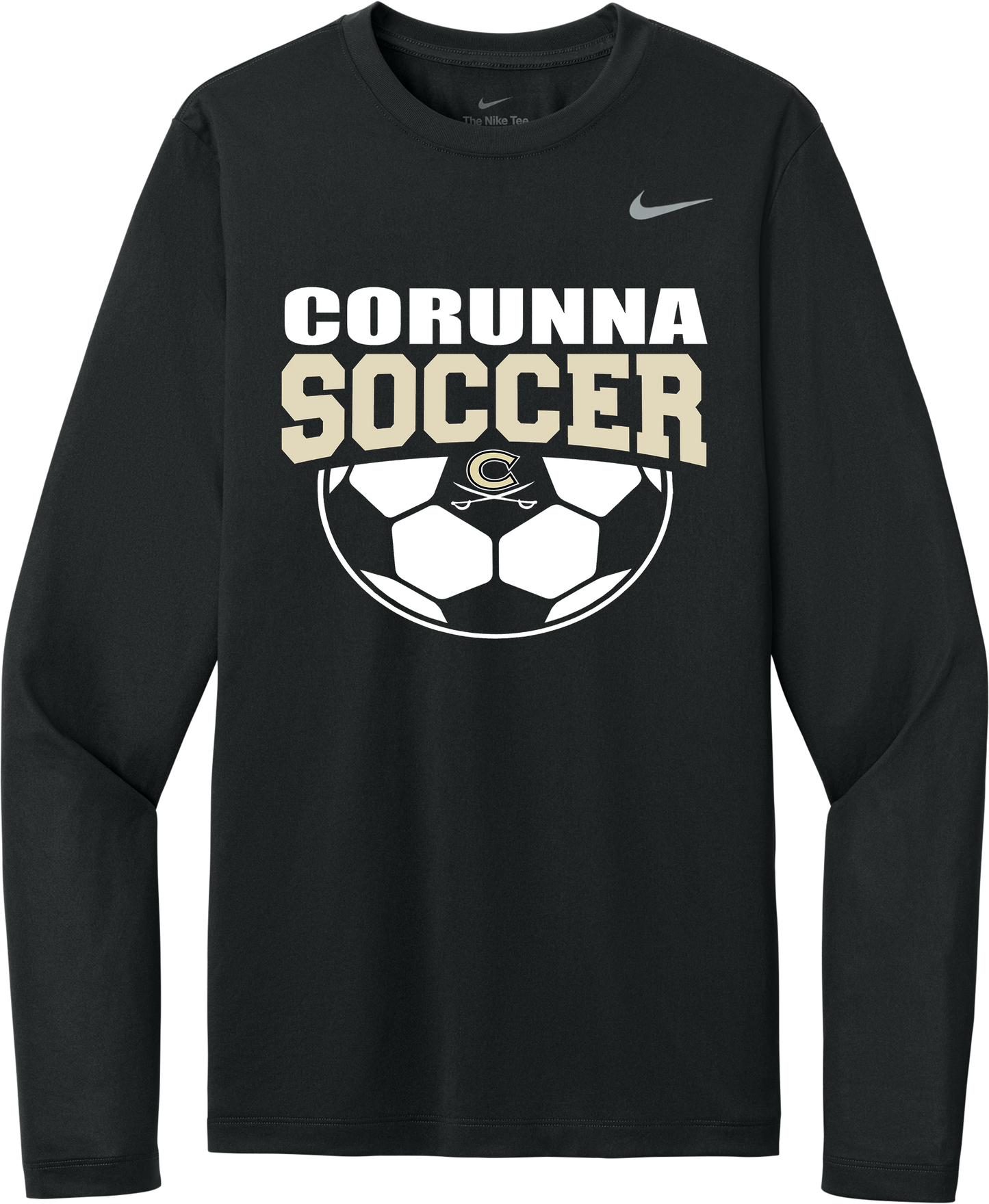 Corunna Boys Soccer Nike Black Long Sleeve T-Shirt