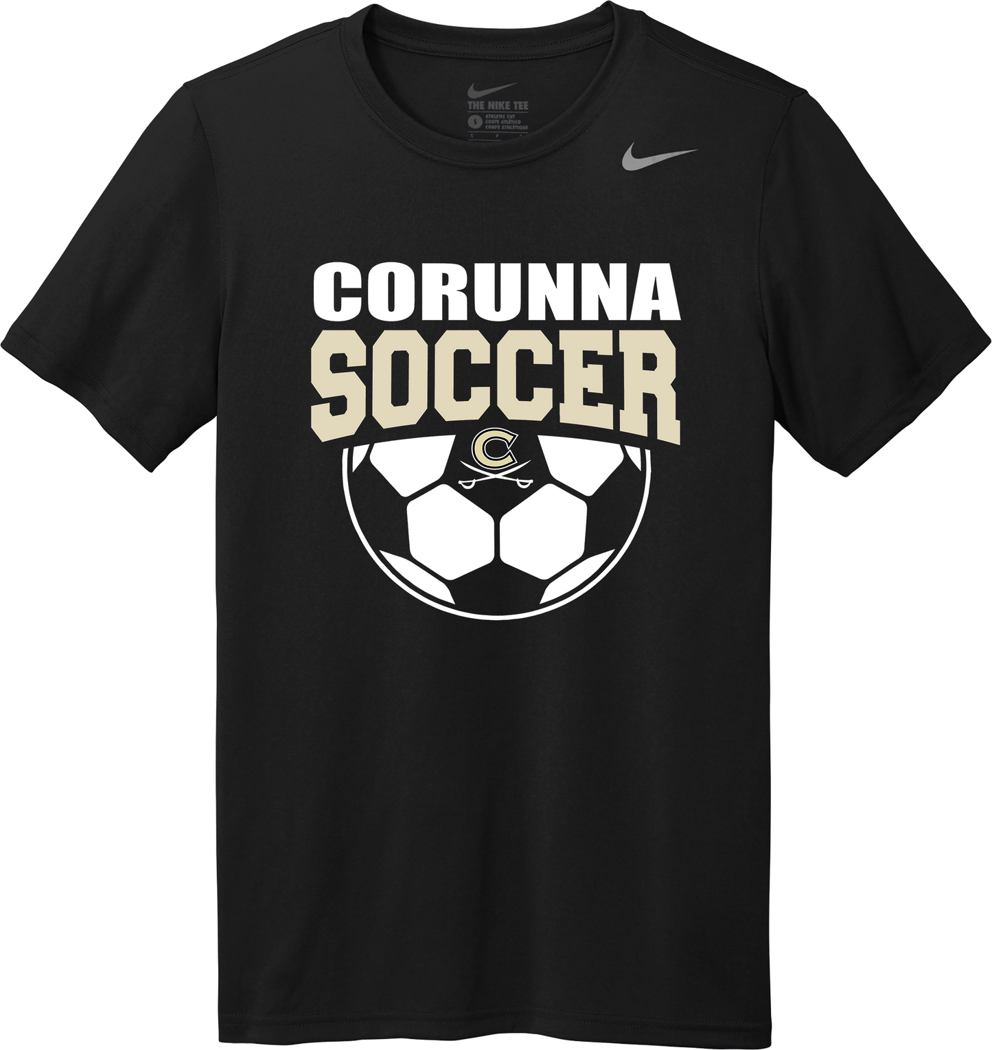 Corunna Boys Soccer Nike Black T-Shirt