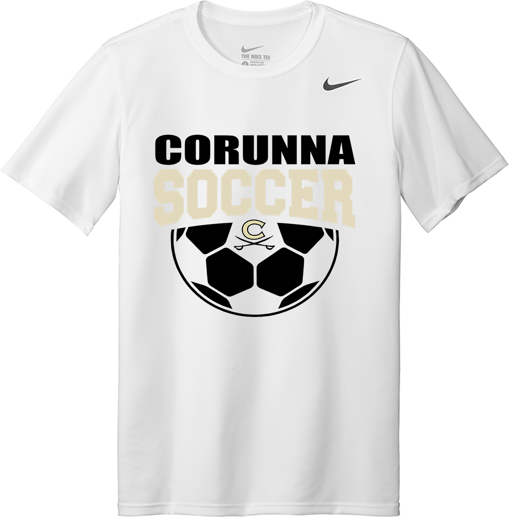 Corunna Boys Soccer Nike White T-Shirt