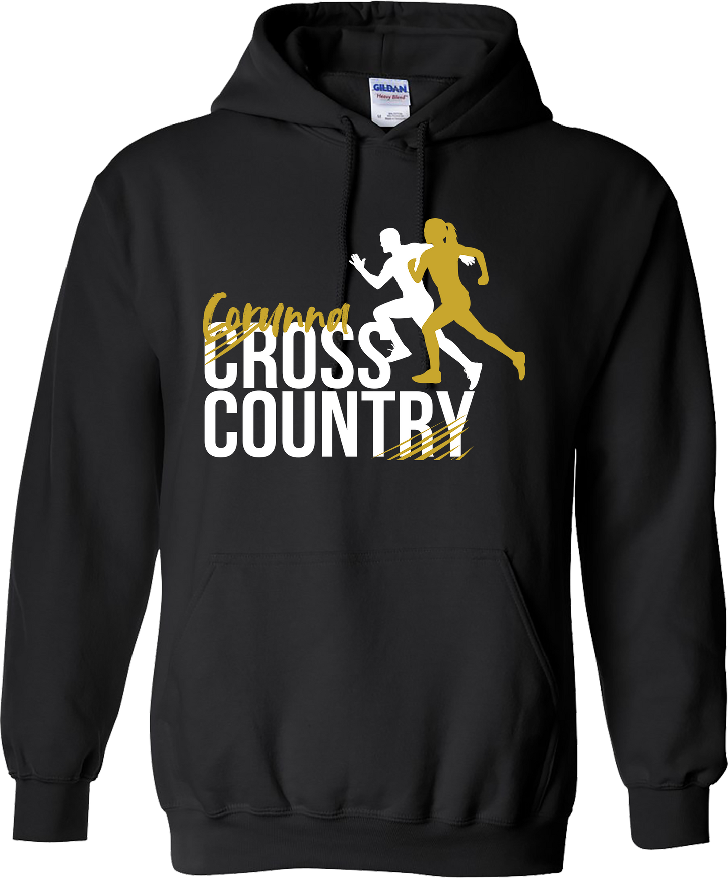 Corunna Cross Country Unisex Black Hoodie Sweatshirt