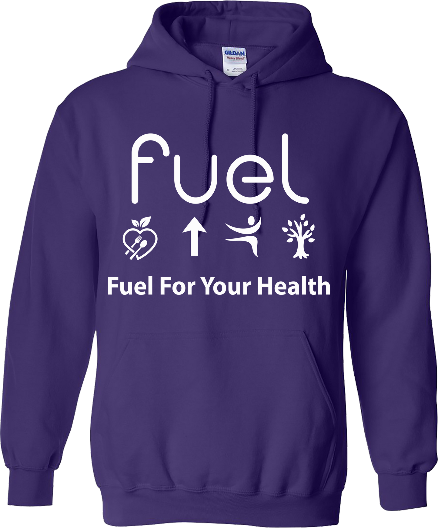 Fuel for your health Logo Purple Hoodie Sweatshirt
