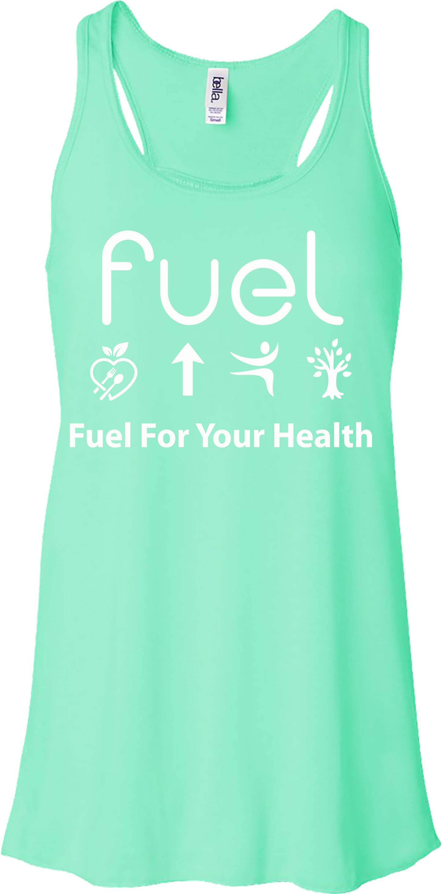 Fuel for your health Logo Mint Tank Top