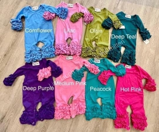 Embroidered Monogram Ruffle Outfit