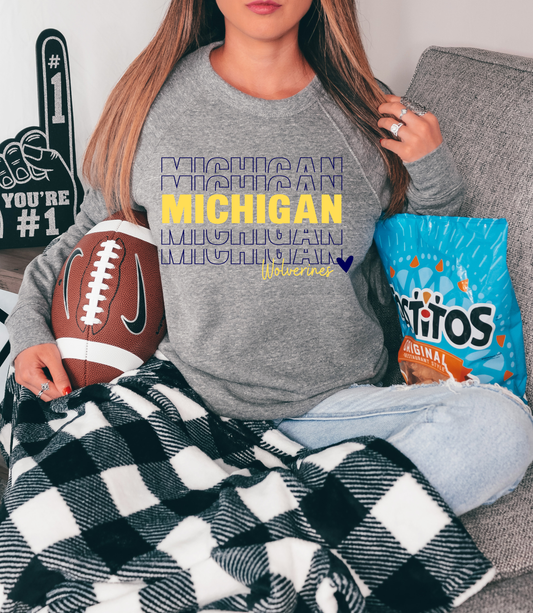 Michigan Wolverines Stacked