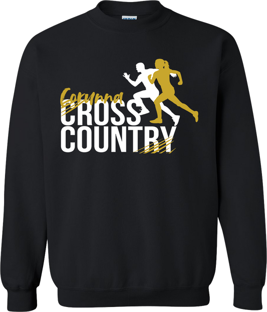 Corunna Cross Country Unisex Black Crewneck Sweatshirt