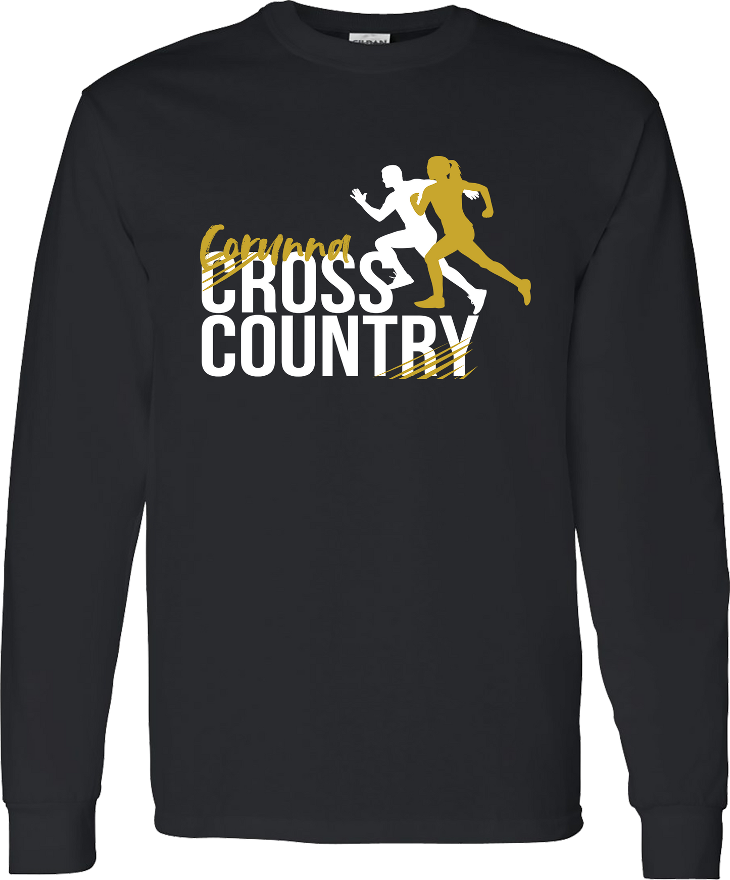 Corunna Cross Country Unisex Black Long Sleeve T-Shirt