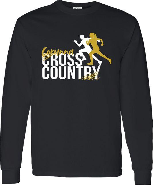 Corunna Cross Country Unisex Black Long Sleeve T-Shirt