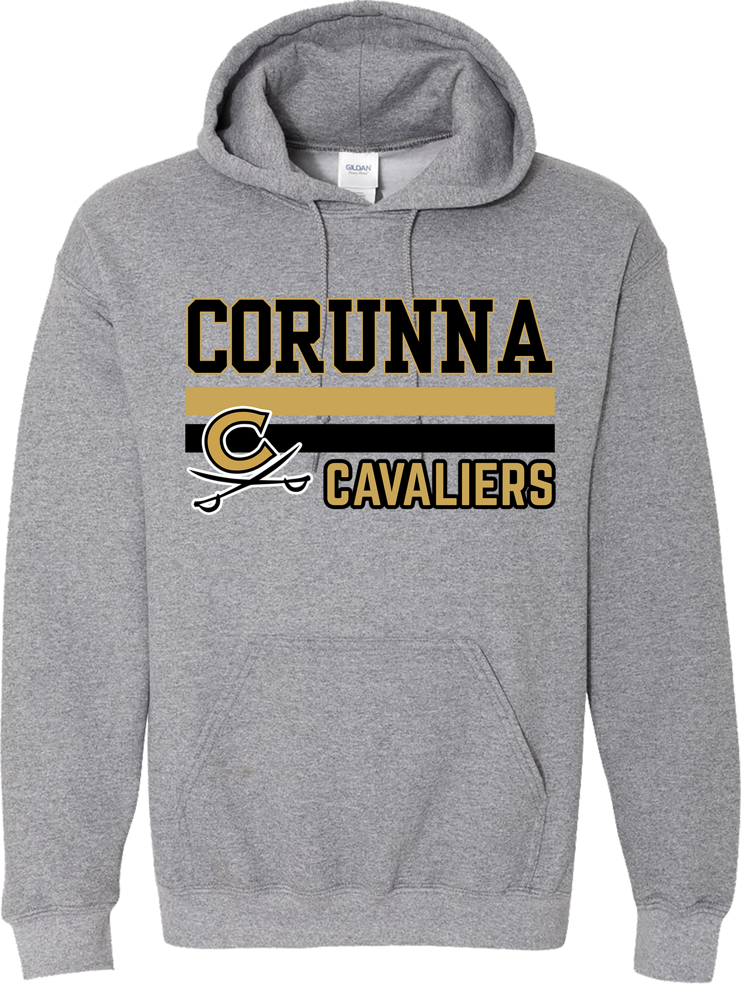 Corunna Youth Football/Cheer Basic Design Unisex Adult and Youth Hoodie Sweatshirts