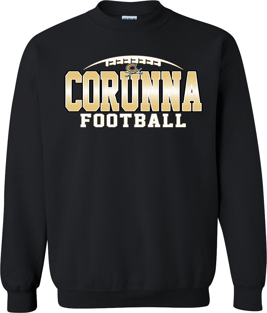 Corunna Youth Football Unisex Adult and Youth Crewneck Sweatshirts
