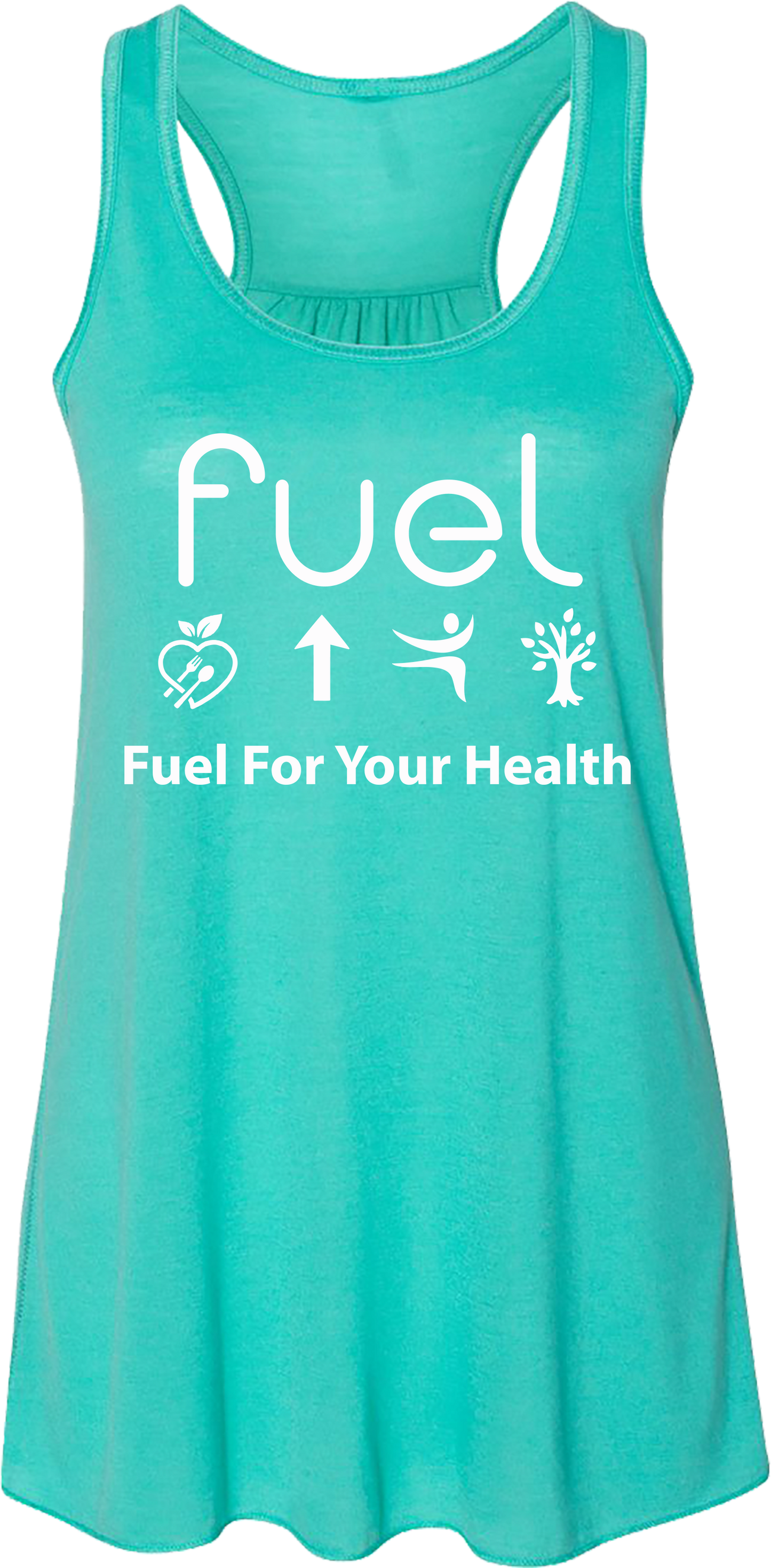 Fuel for your health Logo Teal Tank Top