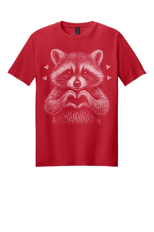 Valentine's Day Raccoon Love
