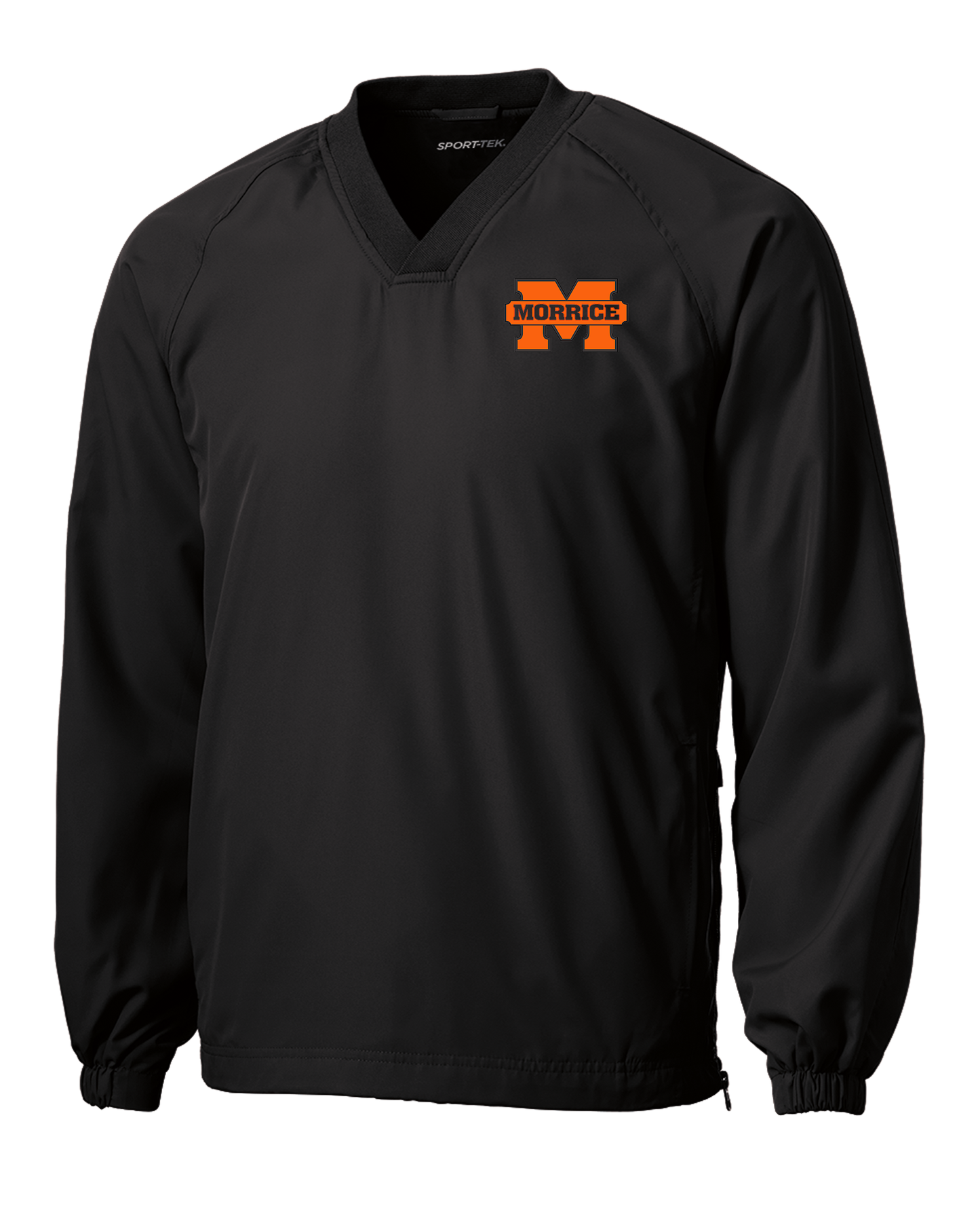 Sport-Tek V-Neck Raglan Wind Shirt with Embroidered School Logo