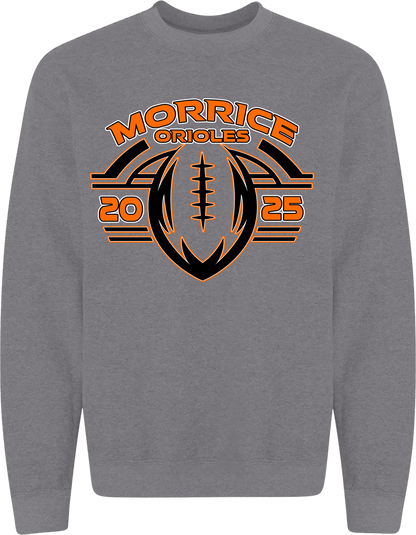 Morrice Youth Football Unisex Adult and Youth Crewneck Sweatshirts