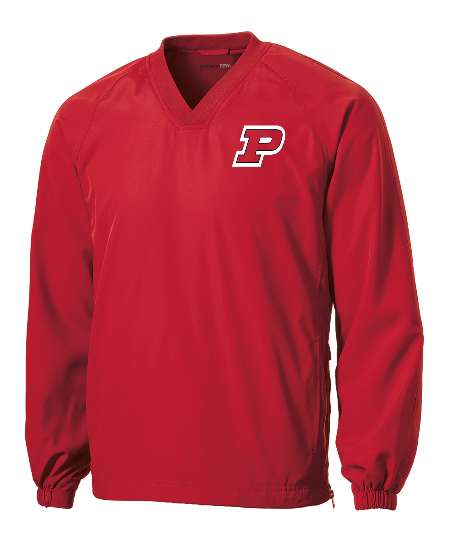 Sport-Tek V-Neck Raglan Wind Shirt with Embroidered School Logo