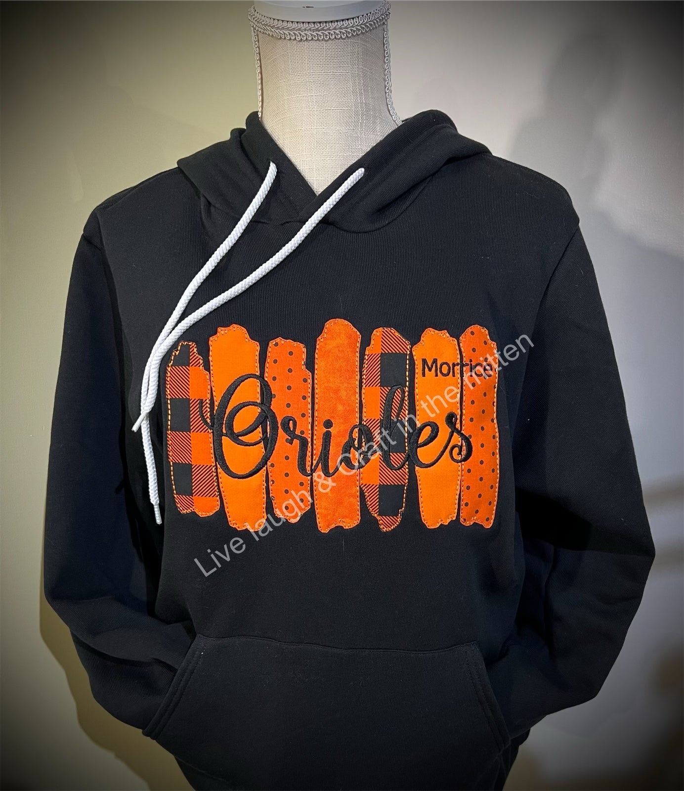 Cavaliers, Hornets, Orioles, Ramblers, Railroaders, Trojans  Embroidered Sweatshirt (Hoodie or Crewneck Only)