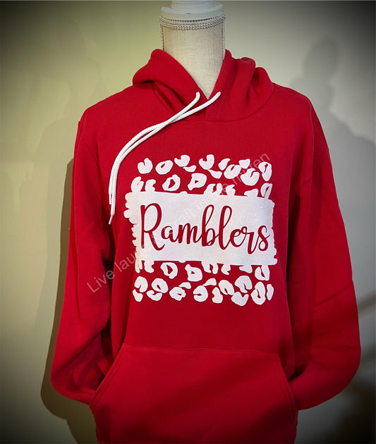 Ramblers Glitter Leopard Design