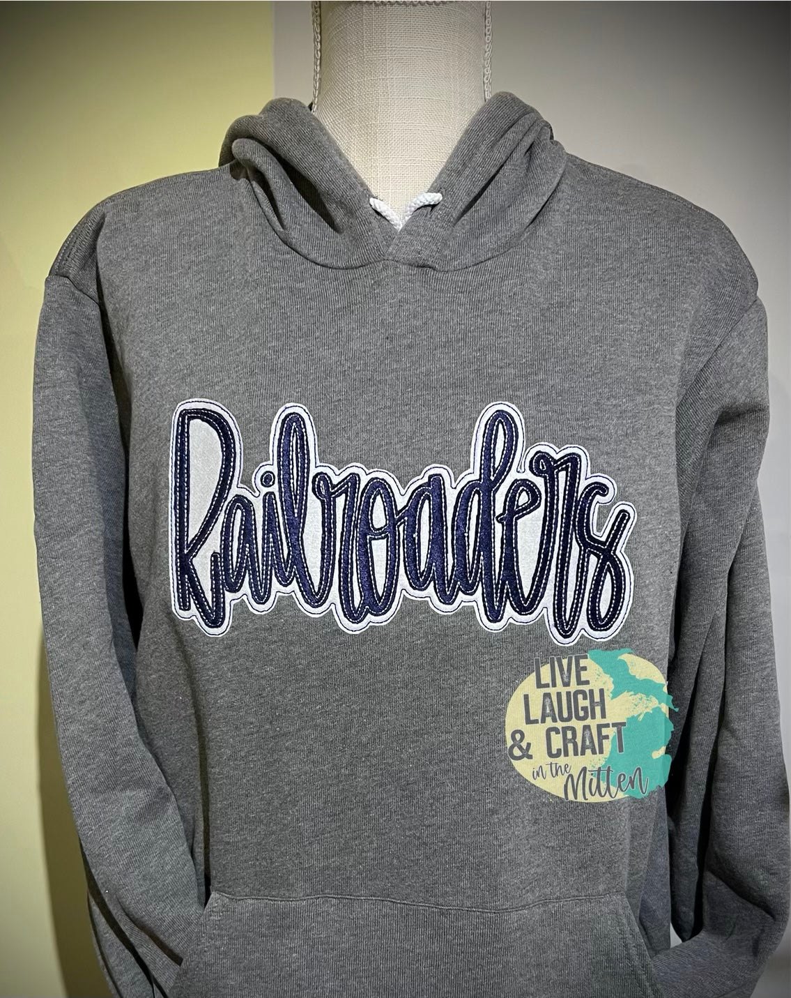 Cavaliers, Orioles, Railroaders, Trojans Embroidered Double Stacked Design