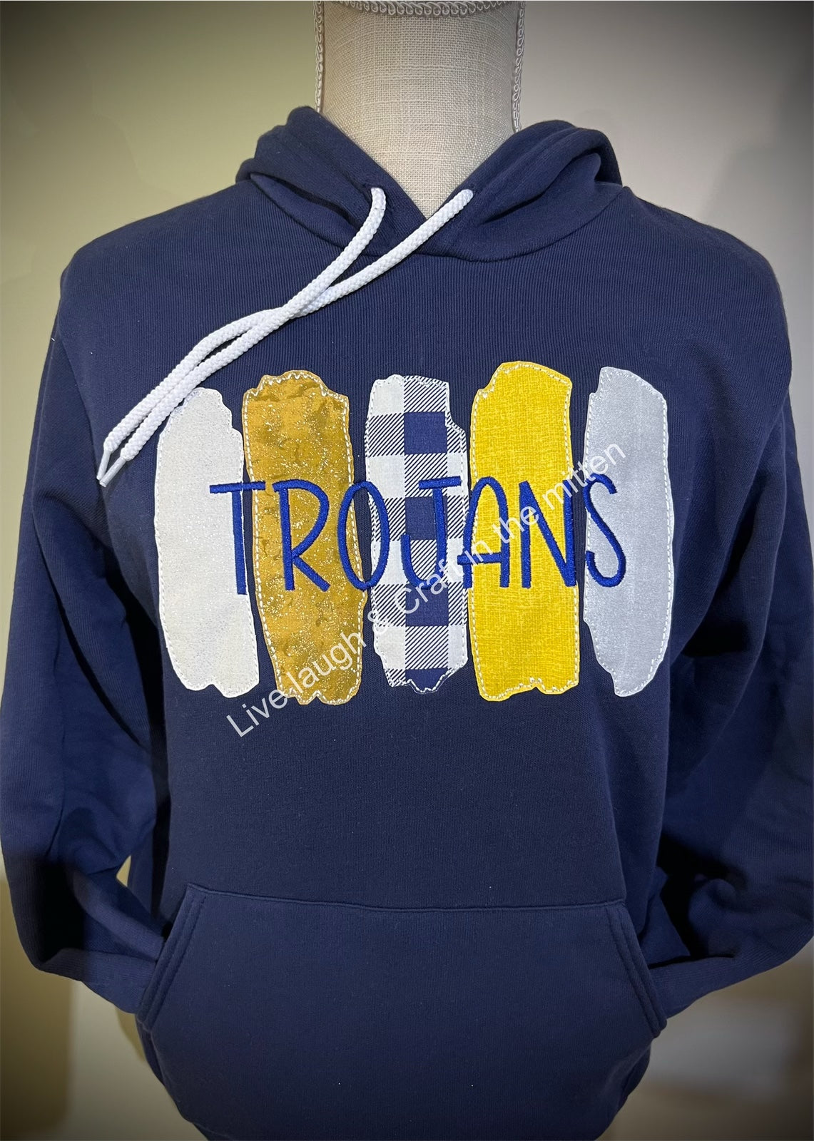 Cavaliers, Hornets, Orioles, Ramblers, Railroaders, Trojans  Embroidered Sweatshirt (Hoodie or Crewneck Only)